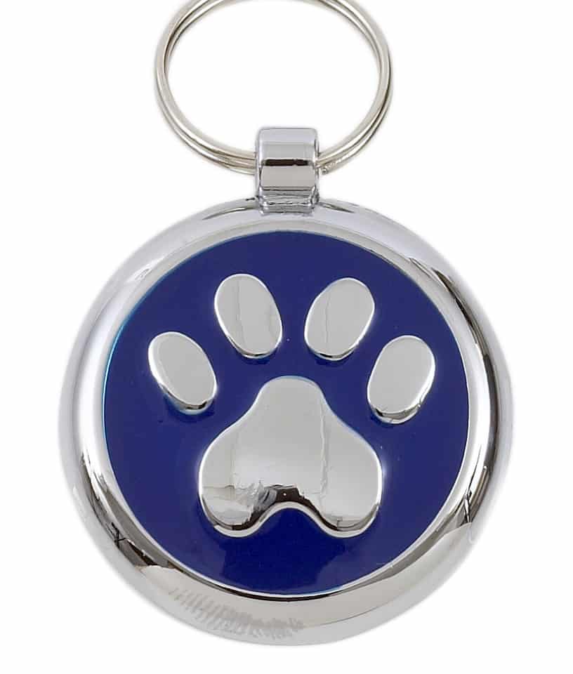 Tagiffany Luxury Pet ID Tag - Smartie - Paw Print