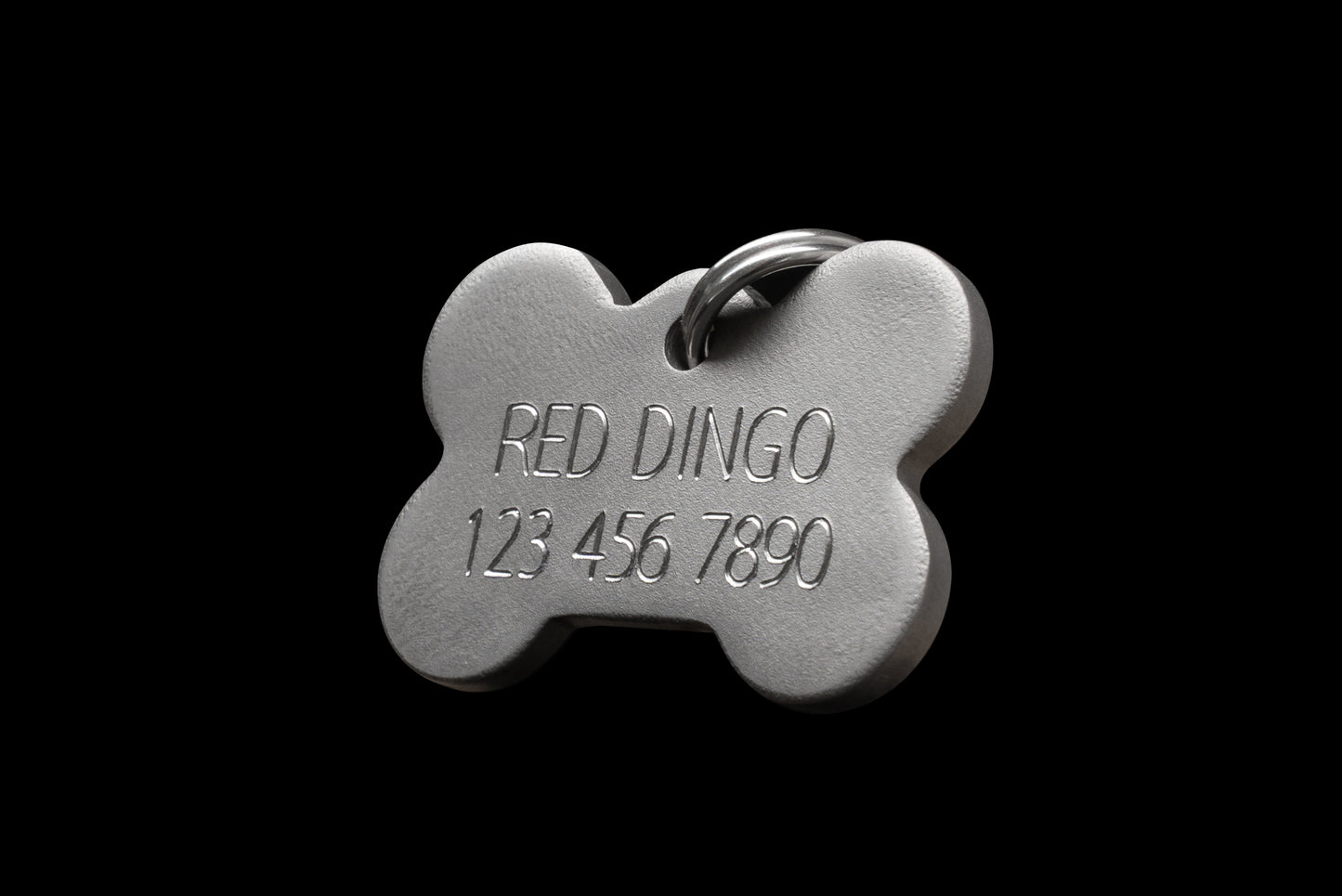Red Dingo Titanium "Circle" Pet Tag