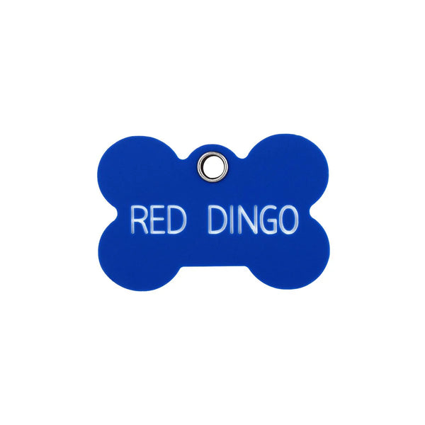 Red Dingo Plastic "Bone" Dog Tag