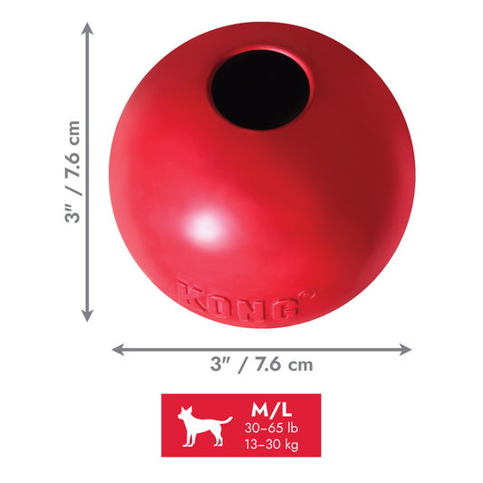 KONG Ball w/Hole Md/Lg