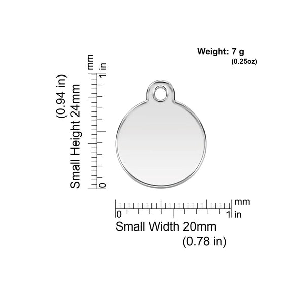 Red Dingo "Donut" Enamel Dog Tag