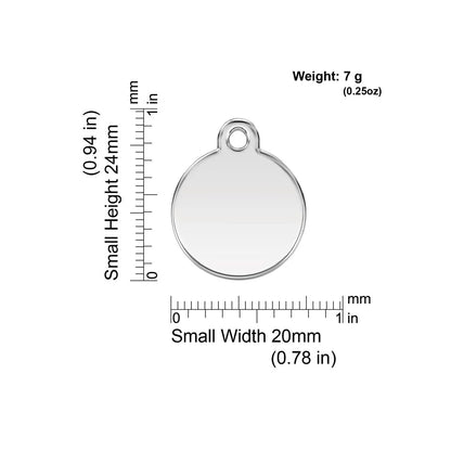 Red Dingo "Wave" Enamel Dog Tag