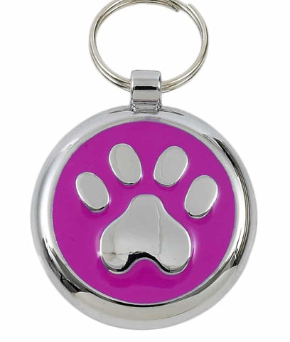 Tagiffany Luxury Pet ID Tag - Smartie - Paw Print