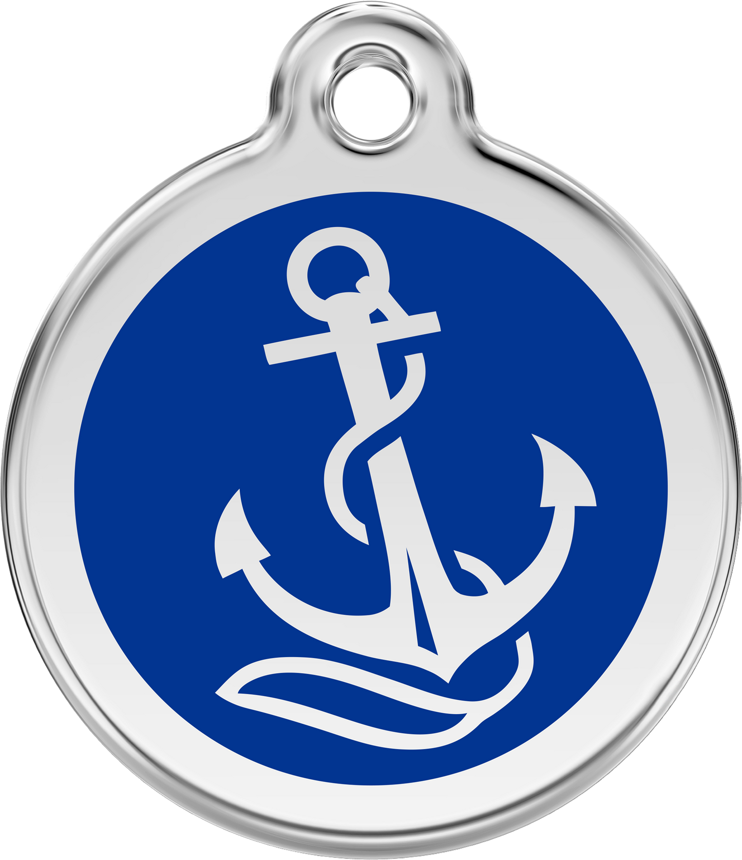 Red Dingo "Anchor" Enamel Dog Tag