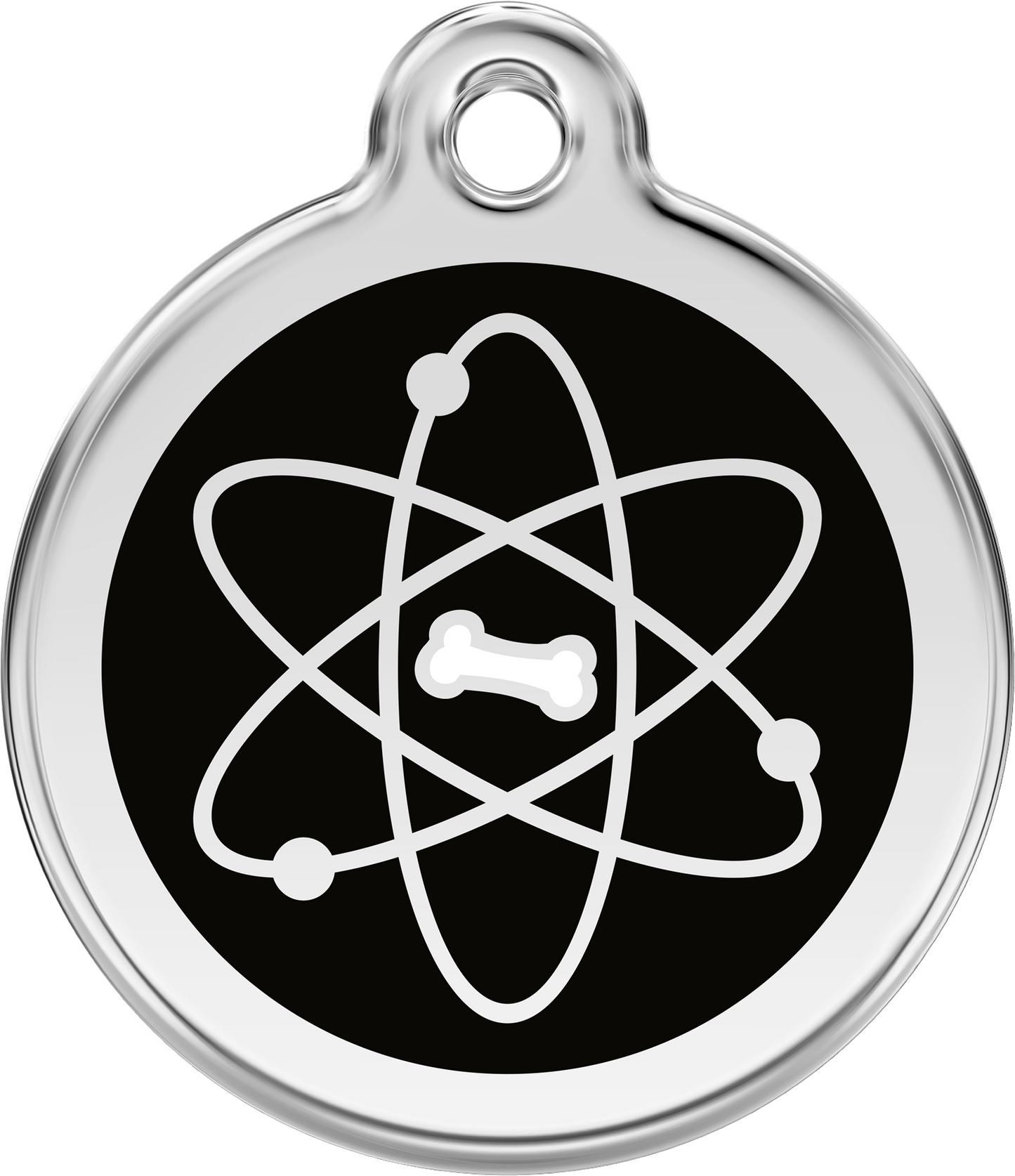 Red Dingo "Atom" Enamel Dog Tag