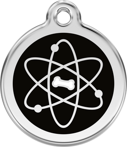 Red Dingo "Atom" Enamel Dog Tag