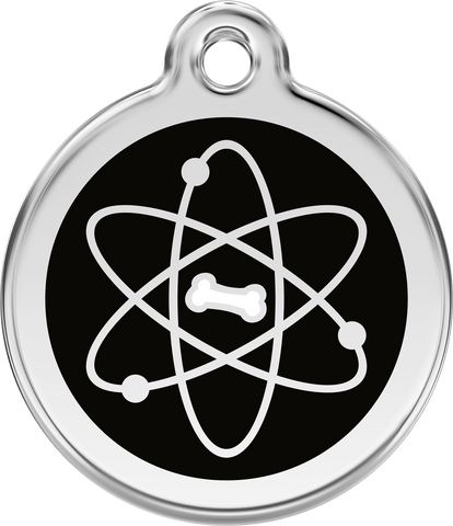 Red Dingo "Atom" Enamel Dog Tag