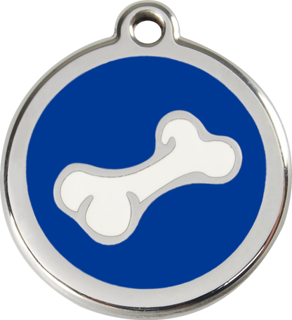 Red Dingo Enamel Dog Tag - Bone 2