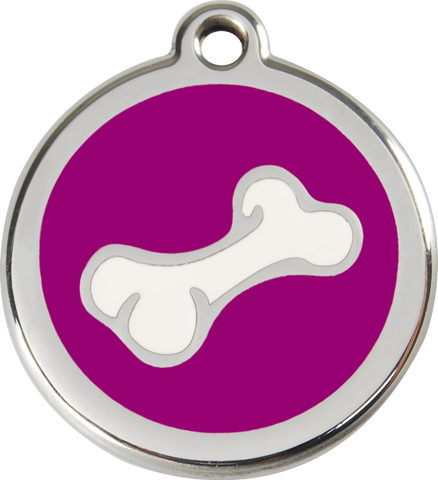 Red Dingo Enamel Dog Tag - Bone 2