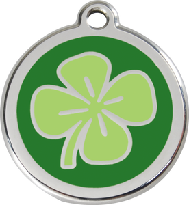 Red Dingo "Clover" Enamel Dog Tag