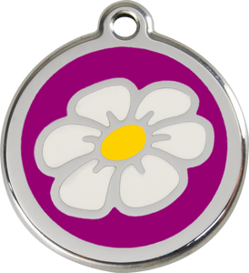 Red Dingo Enamel Dog Tag - Daisy