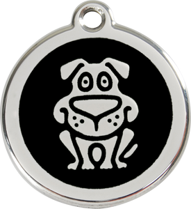 Red Dingo Enamel Dog Tag - Dog