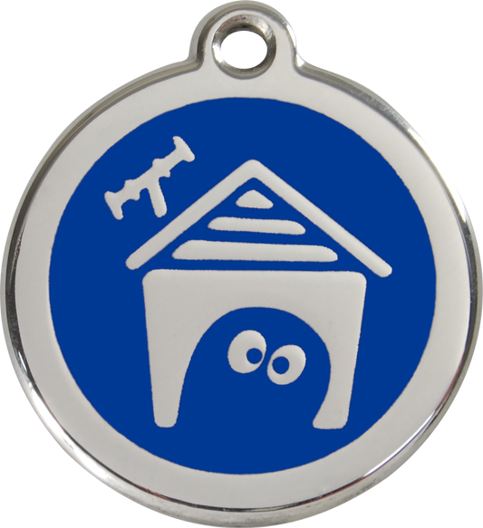 Red Dingo Enamel Dog Tag - Dog House