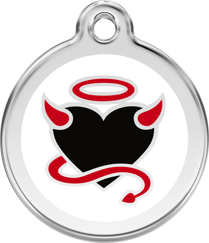 Red Dingo "Devil" Enamel Dog Tag