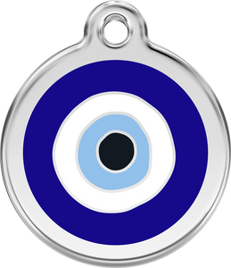 Red Dingo "Evil Eye" Enamel Dog Tag