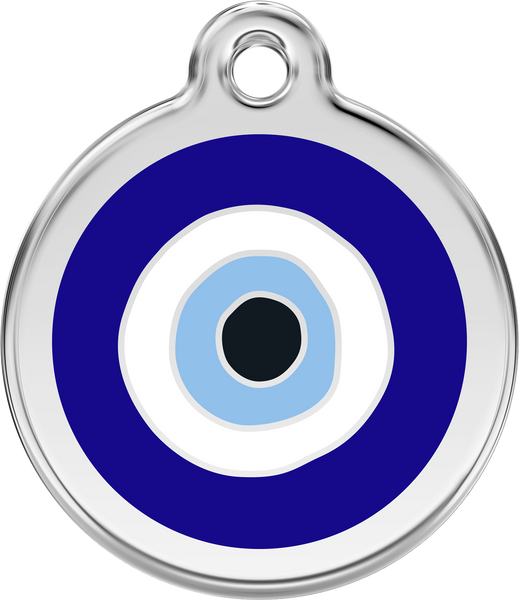 Red Dingo "Evil Eye" Enamel Dog Tag