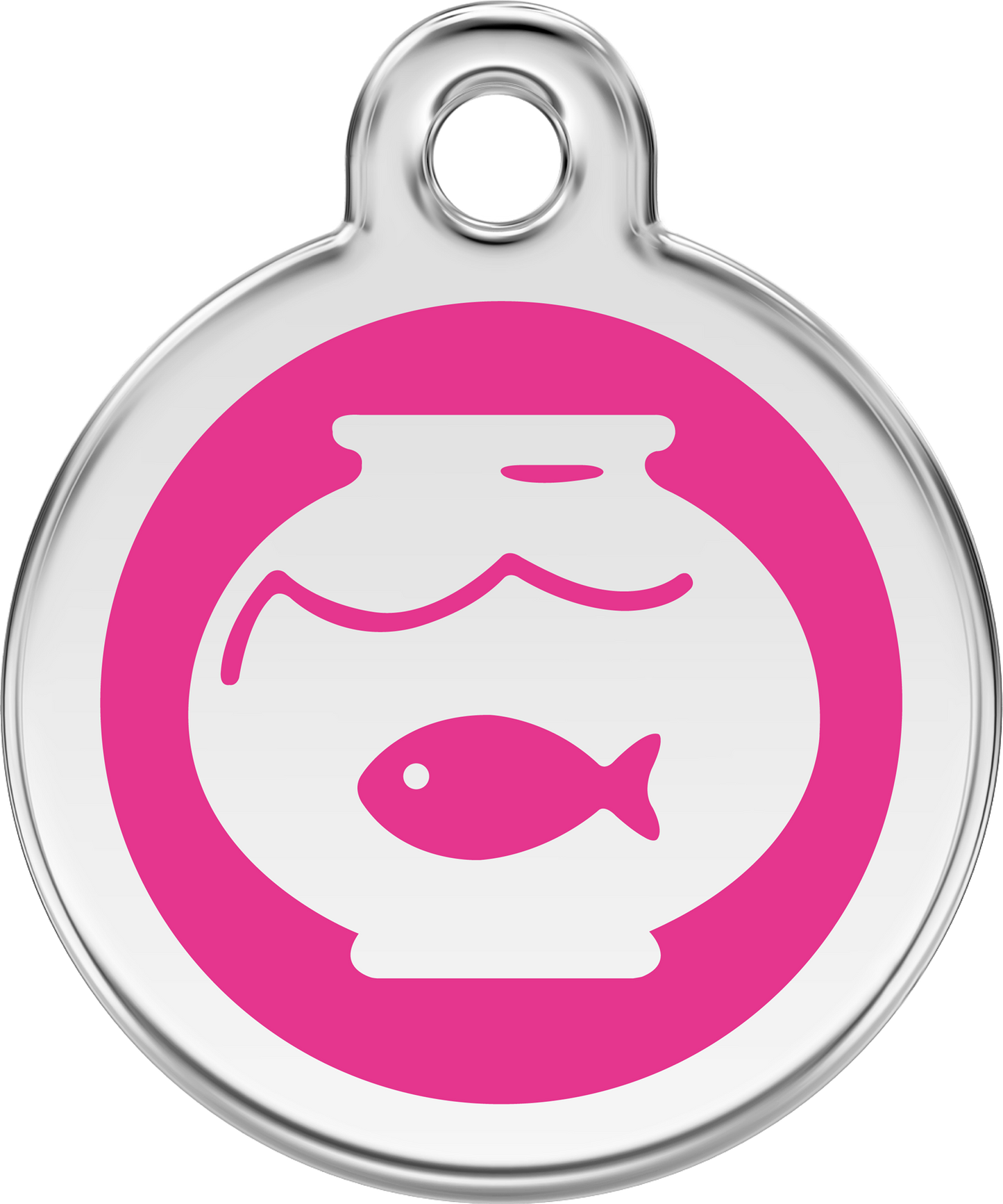 Red Dingo Enamel Cat Tag - Fish Bowl