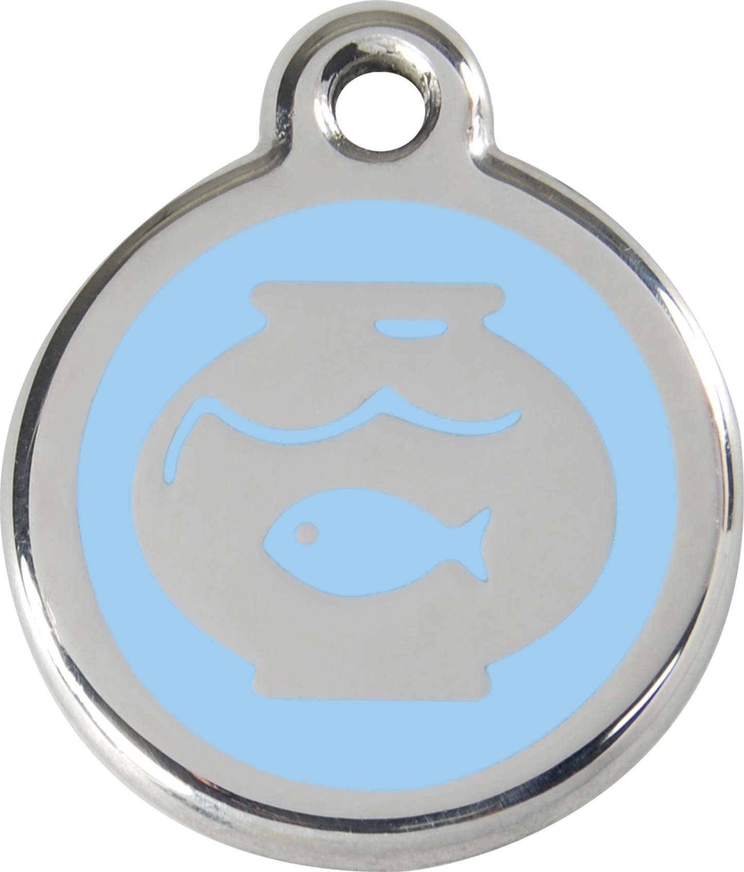 Red Dingo Enamel Cat Tag - Fish Bowl