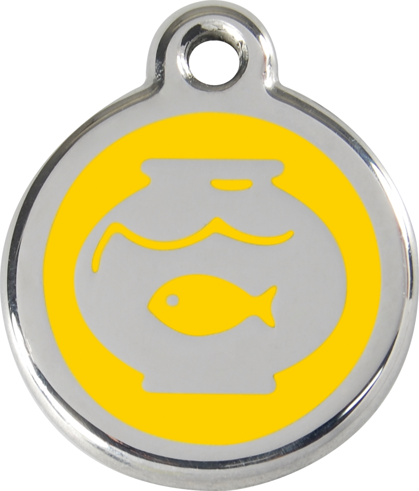 Red Dingo Enamel Cat Tag - Fish Bowl