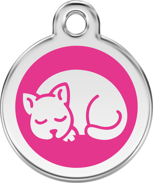 Red Dingo Enamel Cat Tag - Kitten