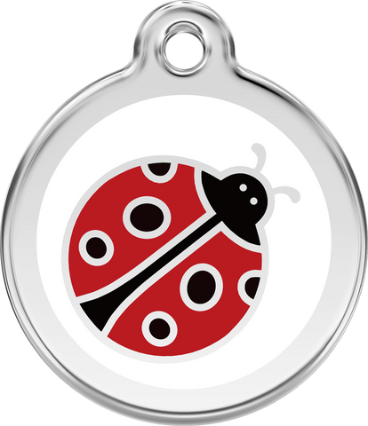 Red Dingo "Ladybird" Enamel Dog Tag