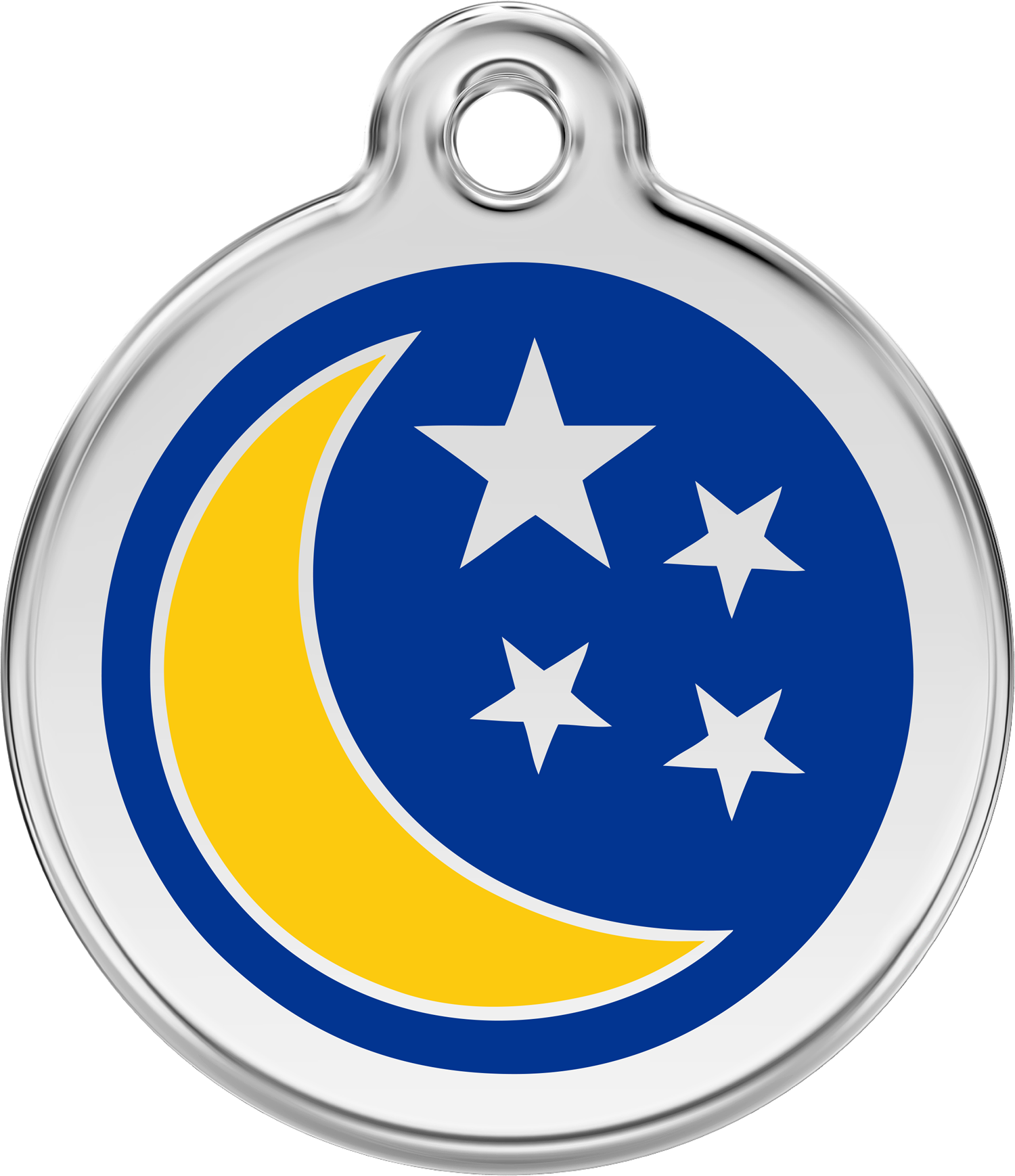 Red Dingo "Moon & Stars" Enamel Dog Tag