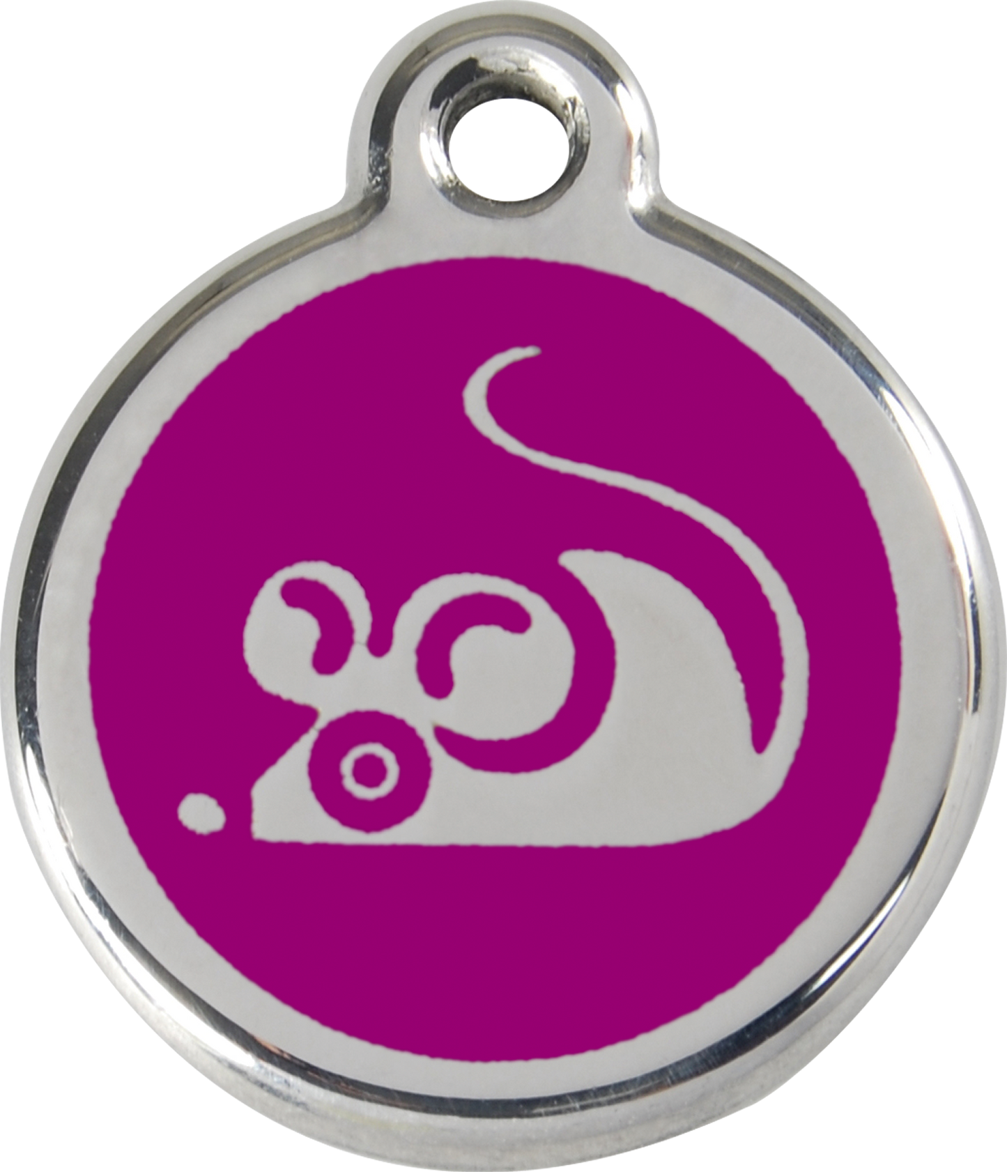 Red Dingo Enamel Cat Tag - Mouse