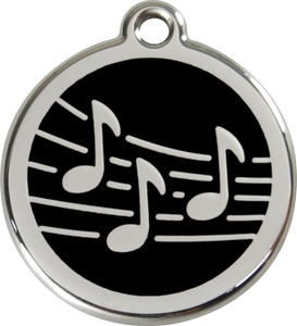 Red Dingo Enamel Dog Tag - Music