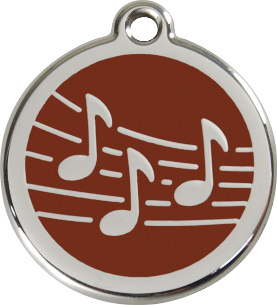 Red Dingo Enamel Dog Tag - Music