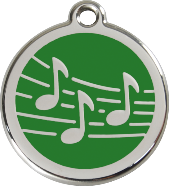 Red Dingo Enamel Dog Tag - Music