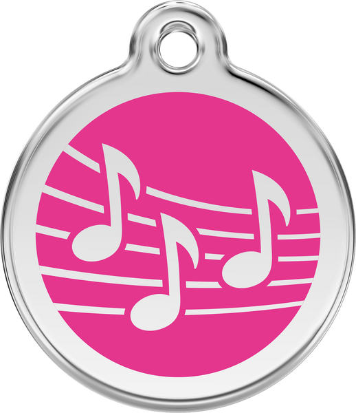 Red Dingo Enamel Dog Tag - Music