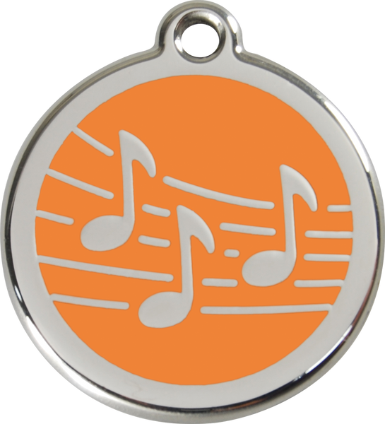 Red Dingo Enamel Dog Tag - Music