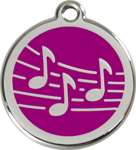 Red Dingo Enamel Dog Tag - Music