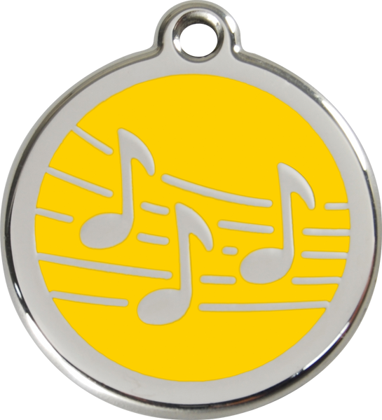 Red Dingo Enamel Dog Tag - Music