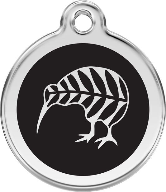 Red Dingo "Kiwi" Enamel Dog Tag