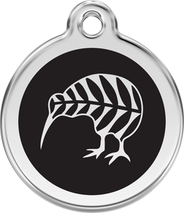 Red Dingo "Kiwi" Enamel Dog Tag