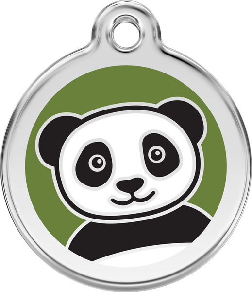 Red Dingo "Panda" Enamel Dog Tag