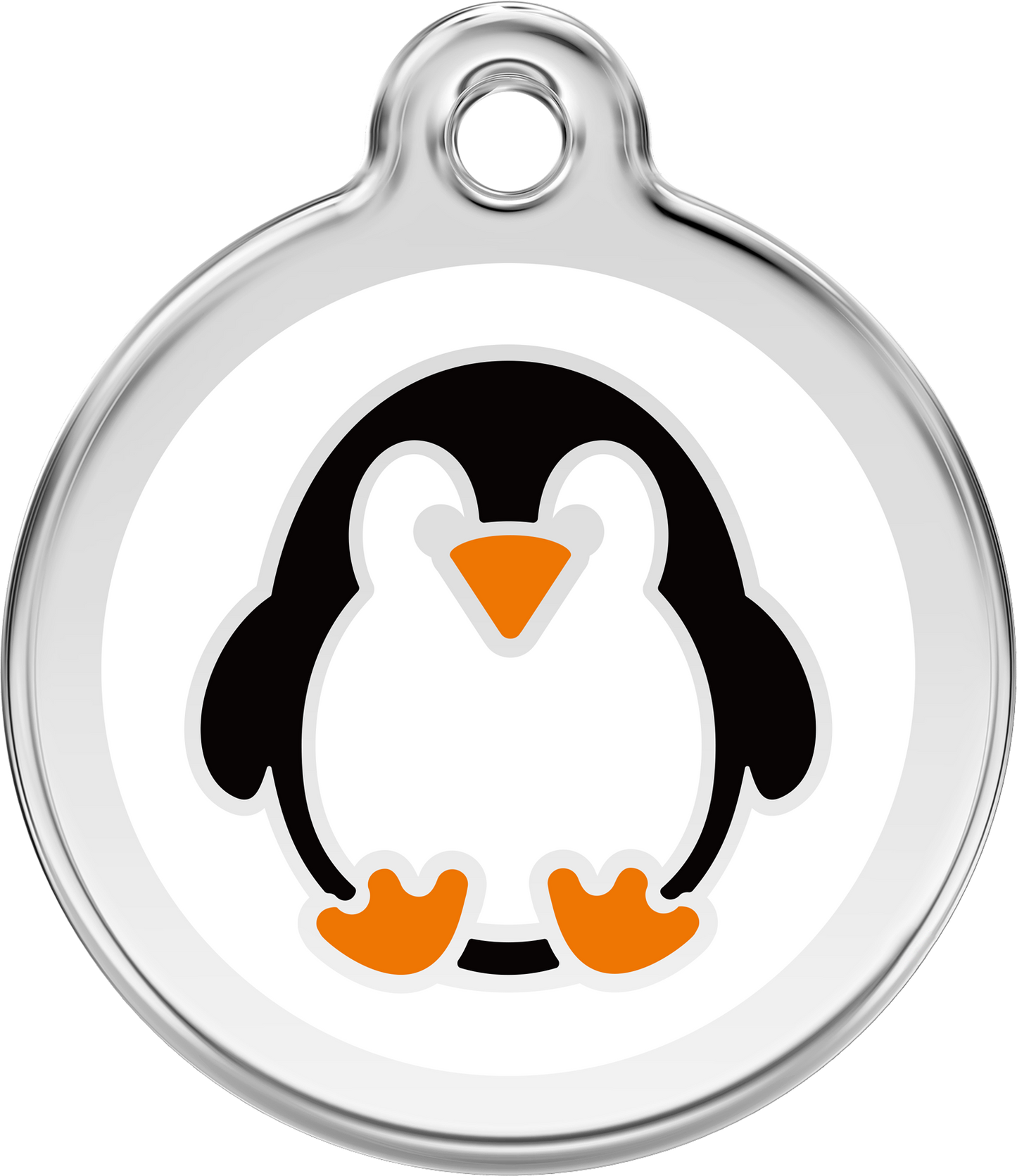 Red Dingo "Penguin" Enamel Dog Tag