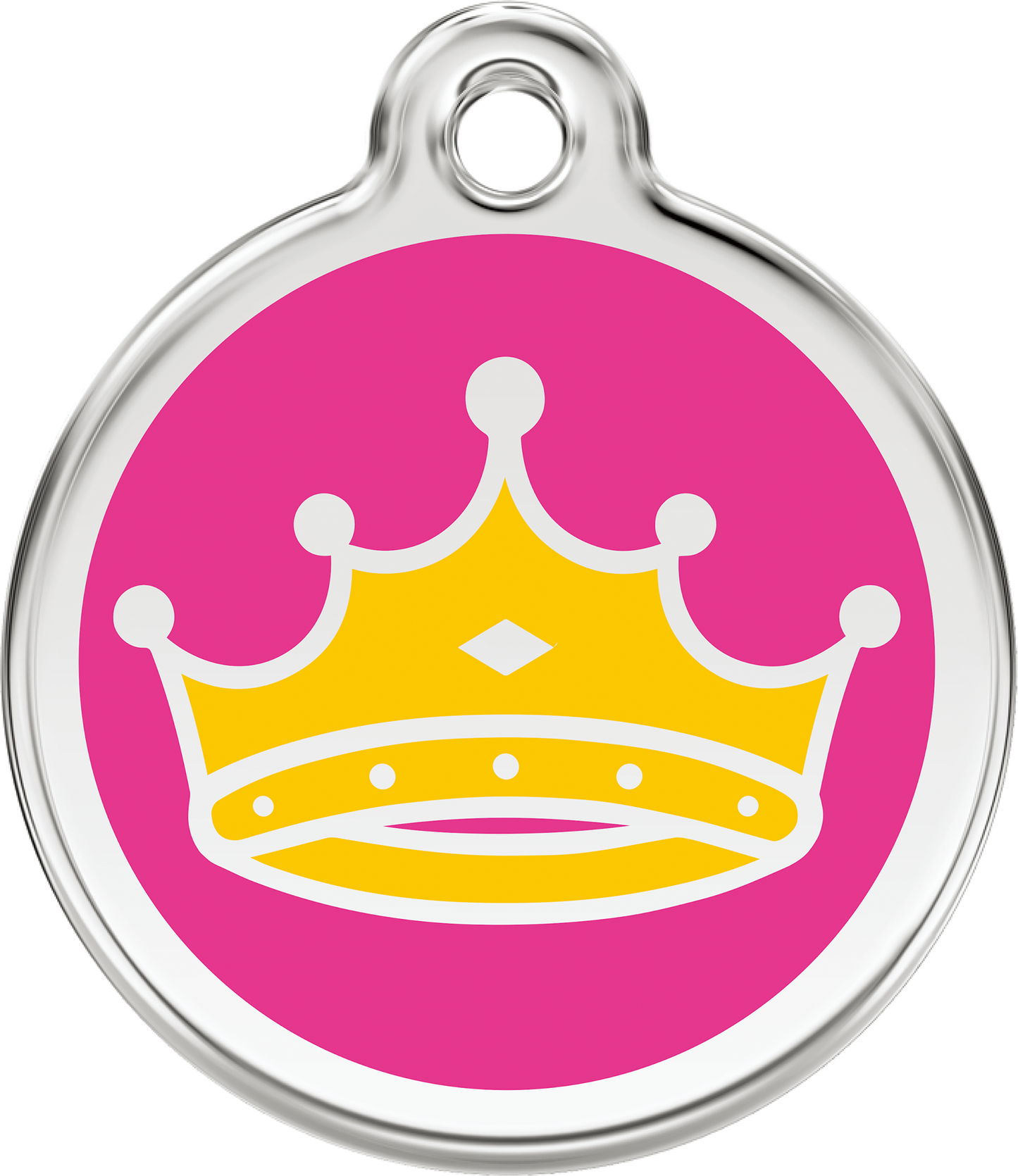 Red Dingo "Queen" Enamel Dog Tag