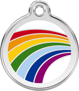 Red Dingo "Rainbow" Enamel Dog Tag