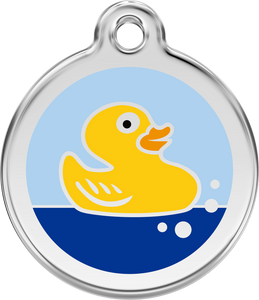 Red Dingo "Rubber Duck" Enamel Dog Tag