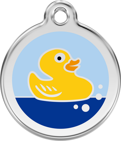 Red Dingo "Rubber Duck" Enamel Dog Tag