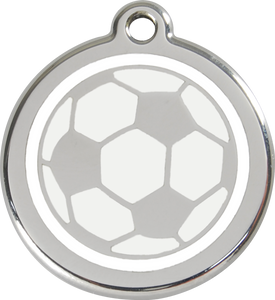 Red Dingo "Football" Enamel Dog Tag