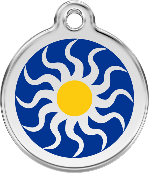 Red Dingo "Tribal Sun" Enamel Dog Tag