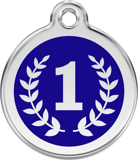 Red Dingo "Winner" Enamel Dog Tag