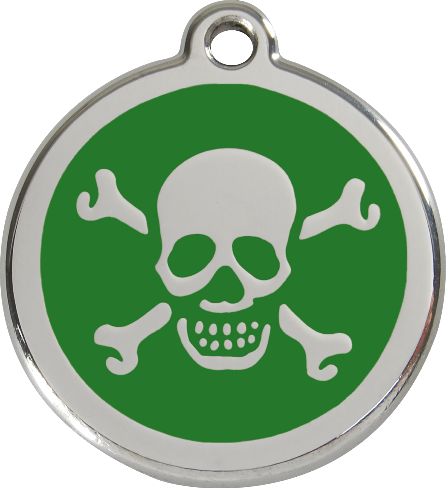 Red Dingo Enamel Dog Tag - Skull & Crossbones