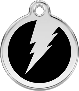 Red Dingo Enamel Dog Tag - Flash