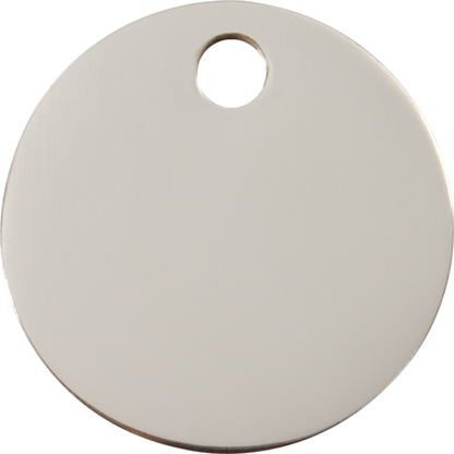 Red Dingo Stainless Steel "Circle" Pet Tag