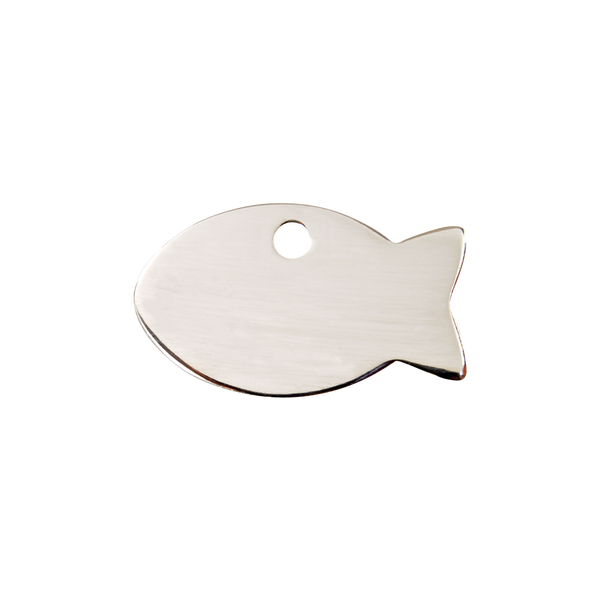Red Dingo Stainless Steel "Fish" Pet Tag