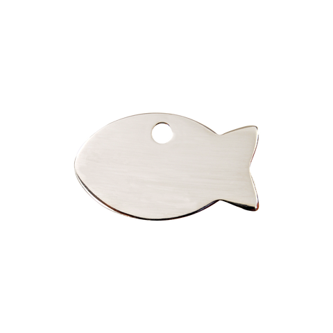 Red Dingo Stainless Steel "Fish" Pet Tag